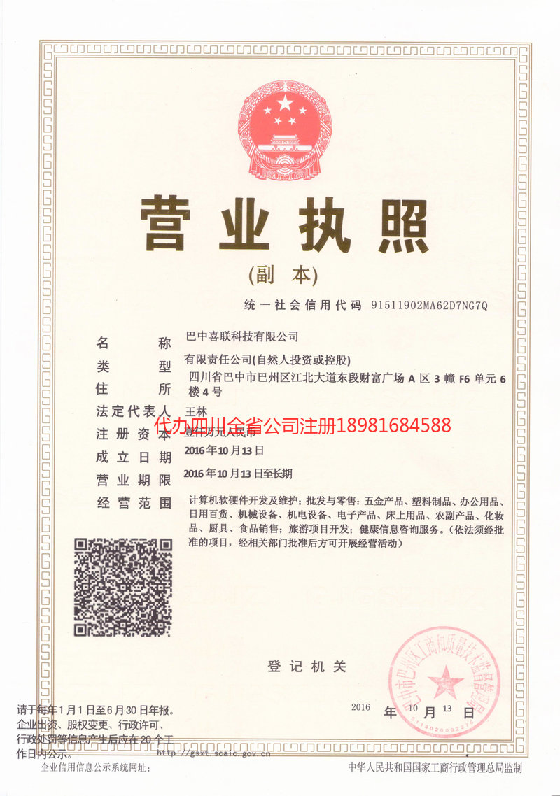 梅河口梅河口喜联科技有限公司